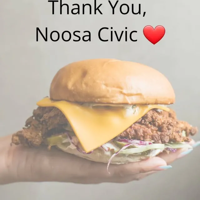 Crispy fried chicken burger